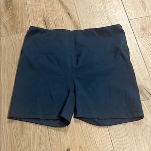 Yogalicious Navy‎ Athletic Shorts with Tailored Look